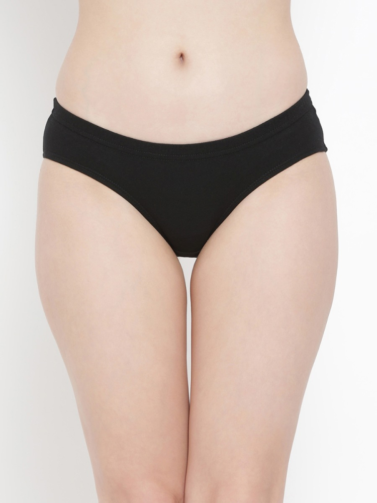 SOFTLINE 8400 PLAIN DARK INNER ELASTIC PANTY ASSORETD PRINT PACK OF 3