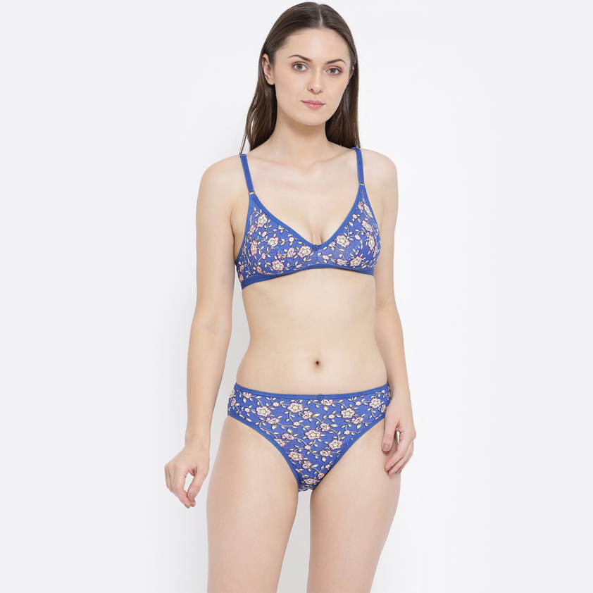 SOFTLINE CHIPSY REGULAR FANCY FIT BRA PANTY SET ASSORTED COLOUR PACK OF 1