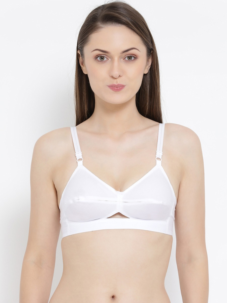 SOFTLINE SHALINI ELASTIC REGULAR COTTON BRA WHITE PACK OF 1