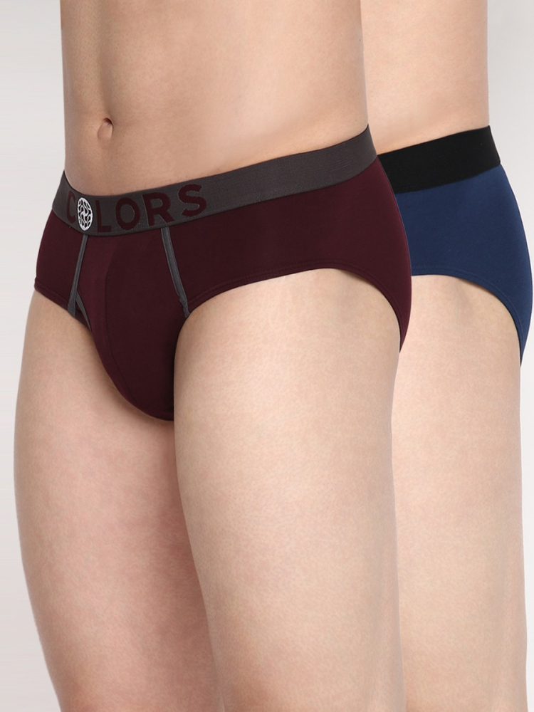 COLORS 117 FRONT OPEN MINI BRIEF MEN'S PACK OF 2