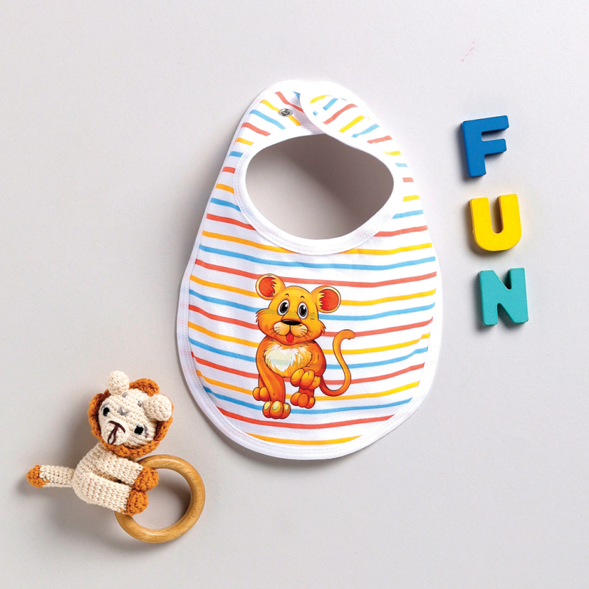 PEEKABOO 2205 UNISEX BIB INFANT WEAR ASSORTED PACK OF 1