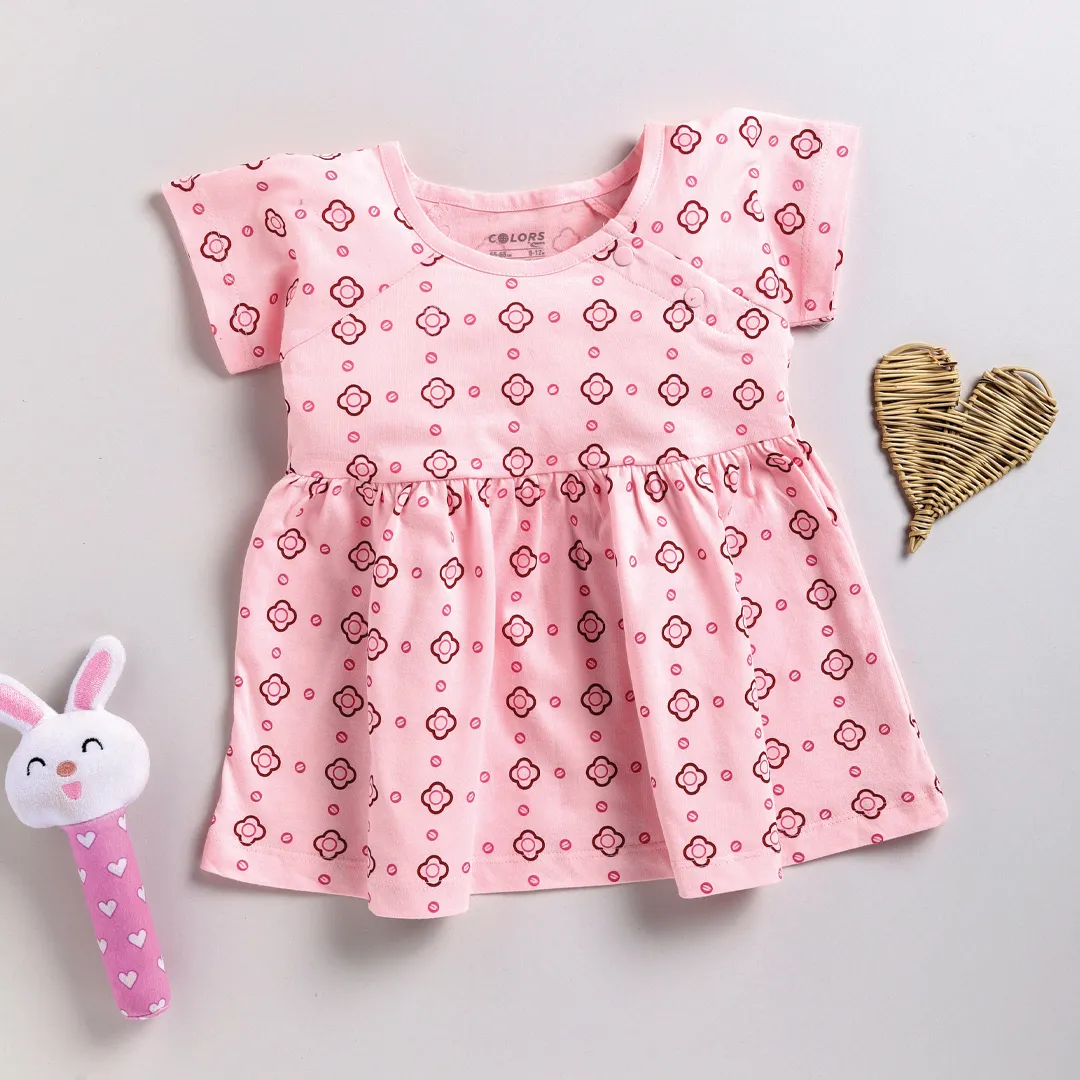 PEEKABOO 2207 FROCK INFANT GIRL'S WEAR ASSORTED PACK OF 1