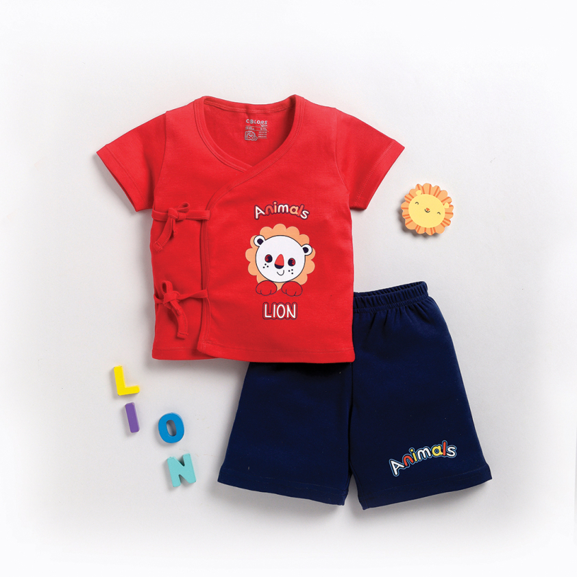 PEEKABOO 2201 UNISEX JHABLA SET INFANT WEAR ASSORTED PACK OF 1