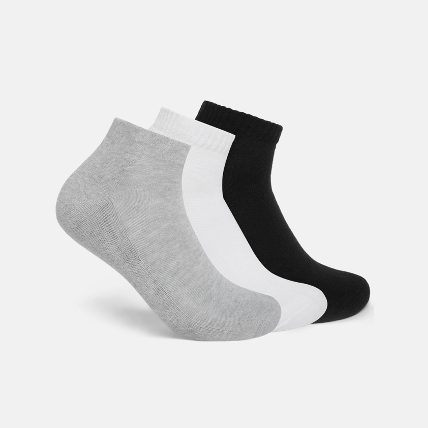 RUPA FOOTLINE F1602 SNEAKER SOCKS MEN'S ASSORTED TERRY, PLAIN, PACK OF 3