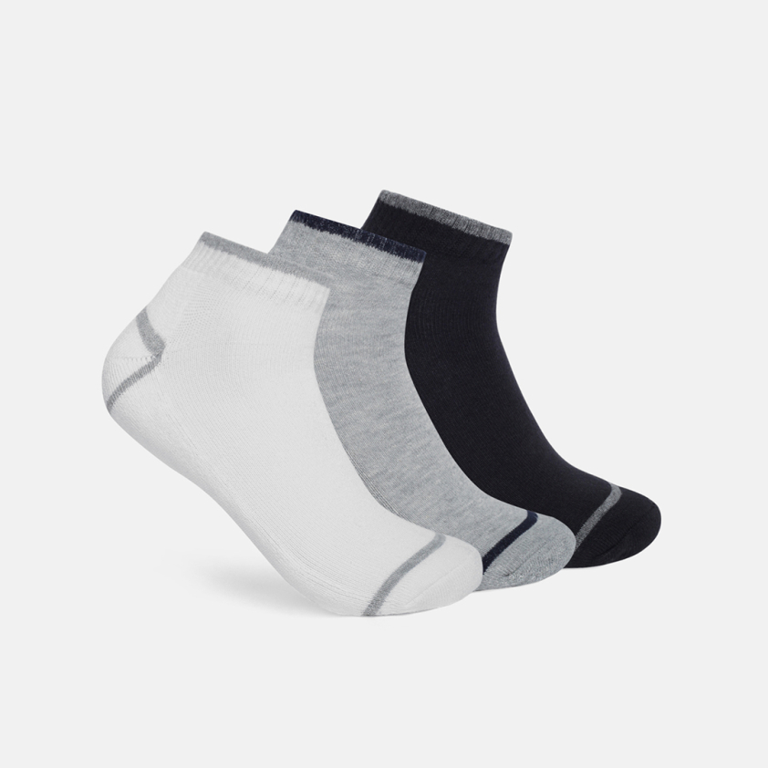 RUPA FOOTLINE F1652 SNEAKER SOCKS MEN'S ASSORTED TERRY, DESIGN, PACK OF 3