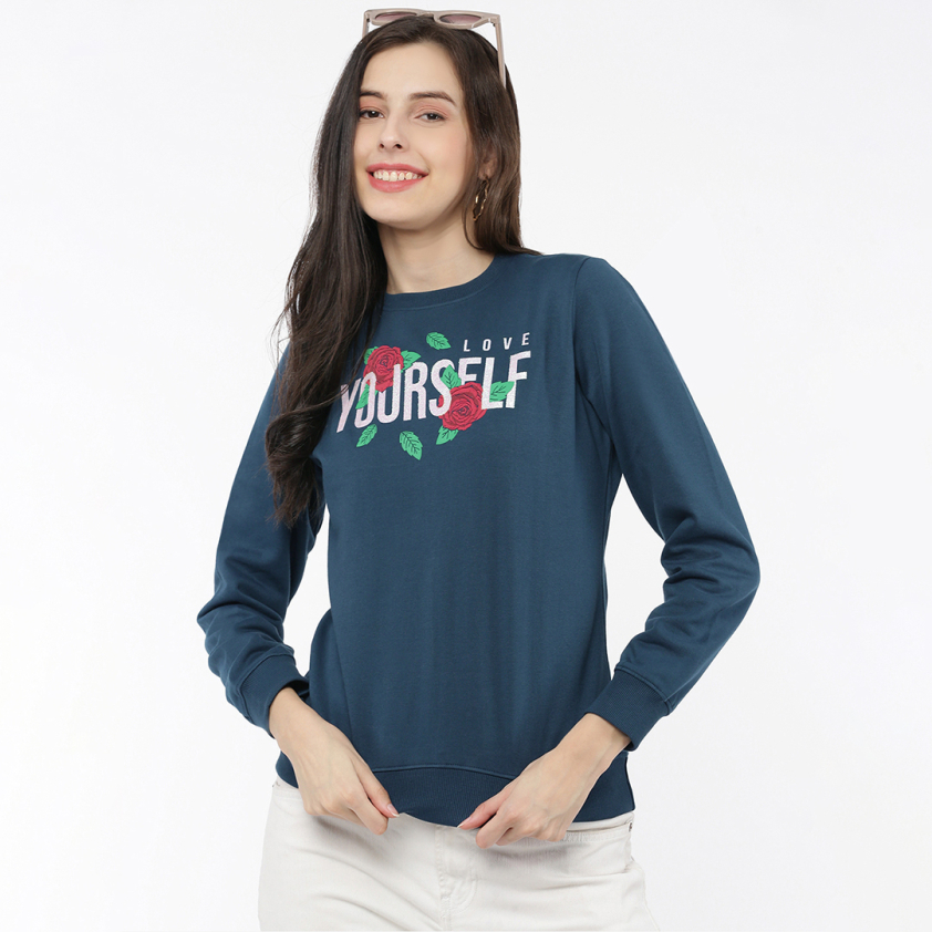 SOFTLINE SL3007 WOMEN'S PRINTED SWEATSHIRT PACK OF 1
