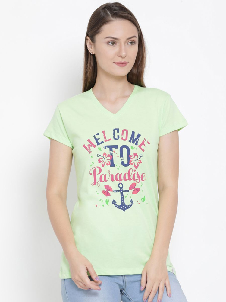 SOFTLINE SL2004 V NECK TEE ASSORETD PRINT PACK OF 1