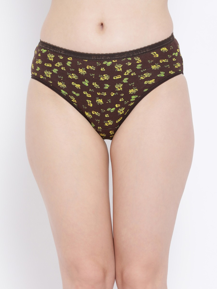 SOFTLINE 102 PRINTED REGULAR OUTER ELASTIC PANTY ASSORETD COLOUR PACK OF 1