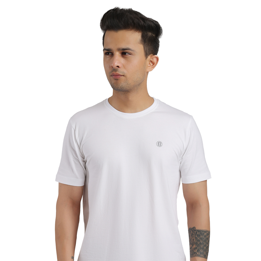 BUMCHUMS 2050 ROUND NECK MEN'S T-SHIRT SOLID COLOR PACK OF 1