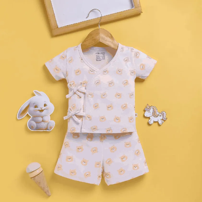 PEEKABOO 2201 UNISEX JHABLA SET INFANT WEAR ASSORTED COLOR PACK OF 1