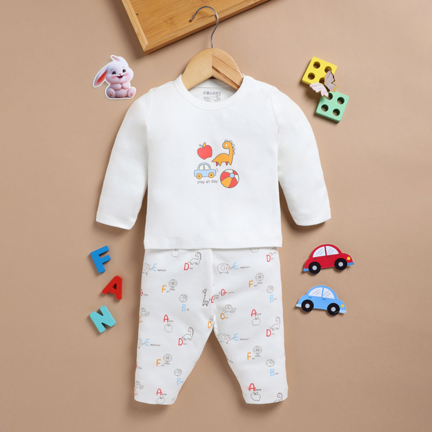 PEEKABOO 2220 UNISEX BABA SUIT SHOULDER OPEN OFF WHITE PACK OF 1