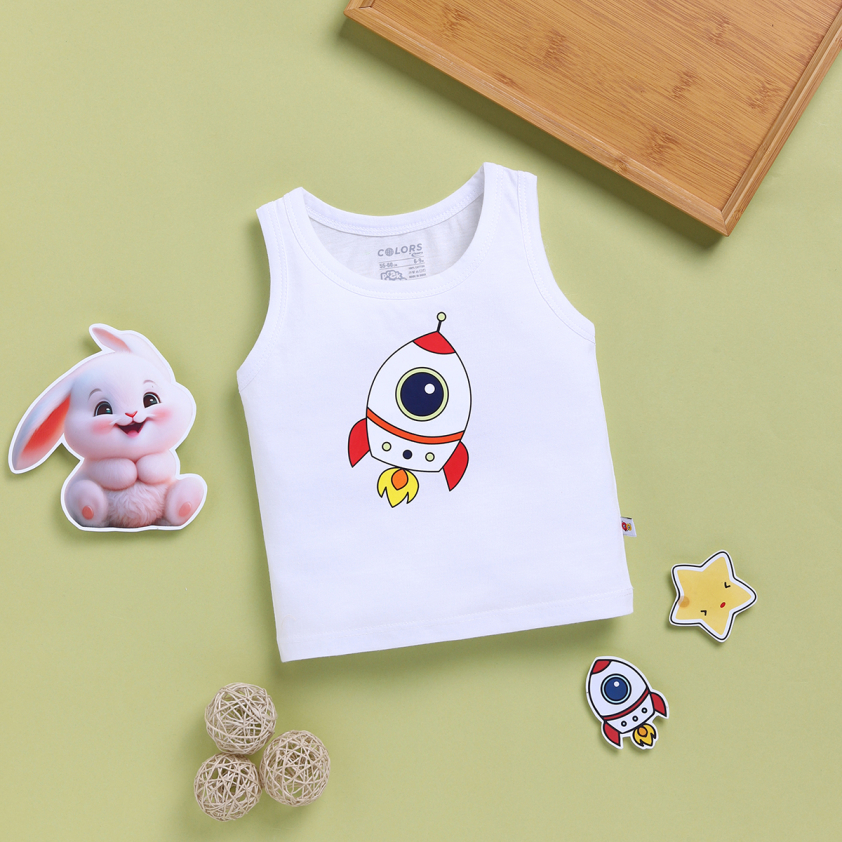 PEEKABOO 2260 INFANT WEAR GIRL'S TANK TOPS WHITE PACK OF 1