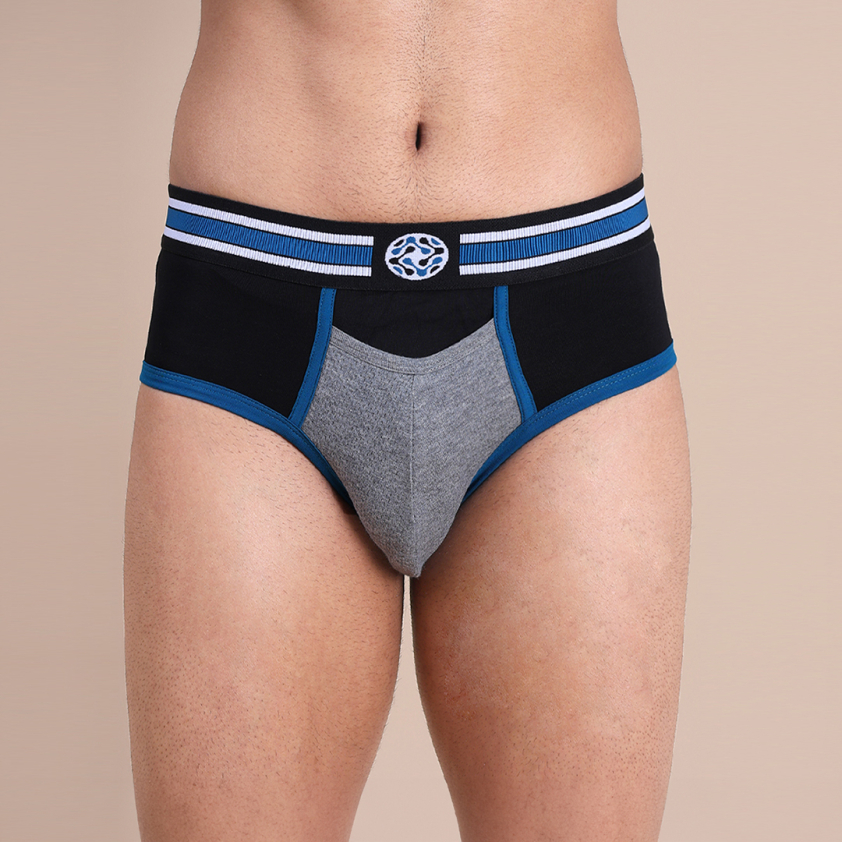 COLORS 135 MEN'S FRONT OPEN SPORTY BRIEF PACK OF 1