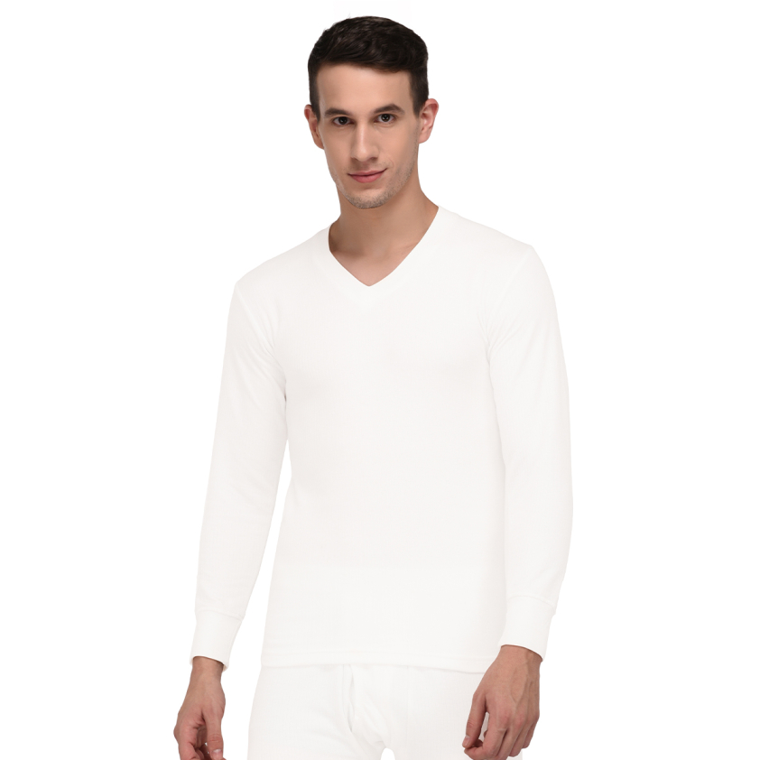 TORRIDO 5555 V NECK FULL SLEEVE GENTS TOP WHITE PACK OF 1