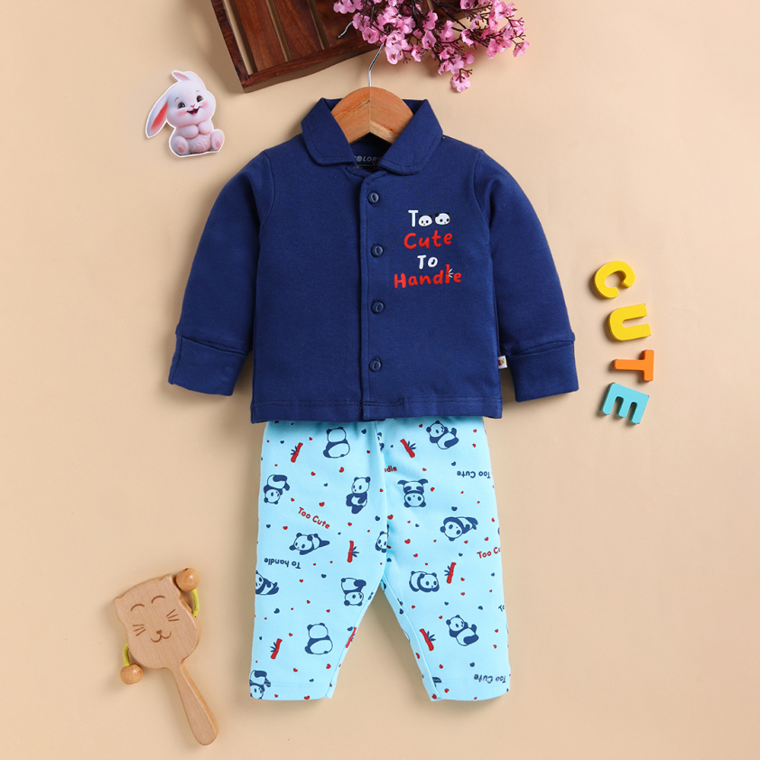 PEEKABOO 2267 UNISEX INFANT WEAR LOUNGE SET ASSORTED COLOR PACK OF 1