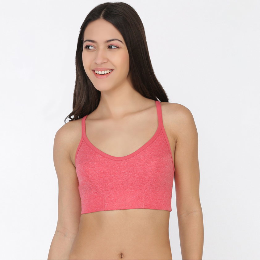 SOFTLINE ATHLETE NON PADDED WOMEN'S SPORTS BRA ASSORETD COLOUR PACK OF 1