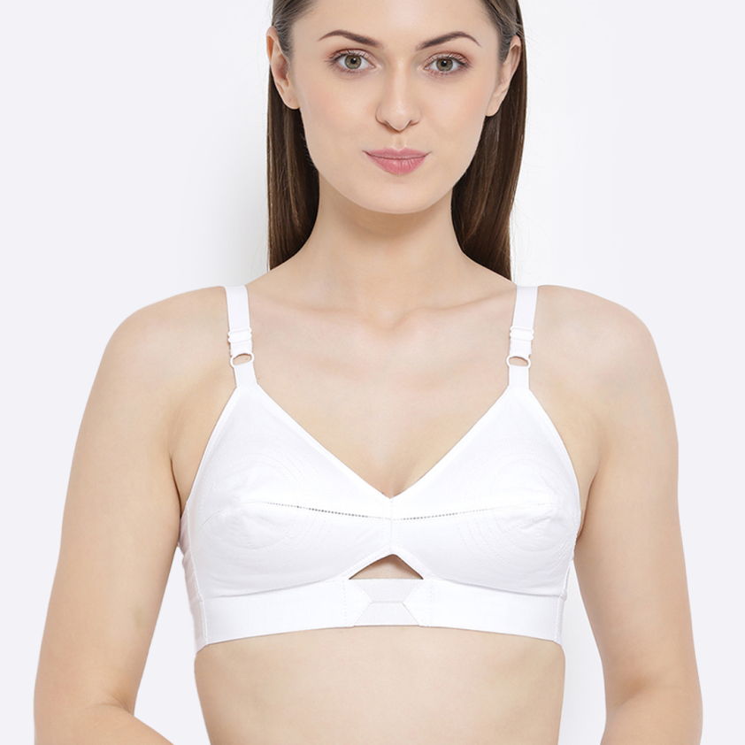 SOFTLINE MISS CHANDNI FULL COVERAGE COTTON D CUP WOMEN'S BRA WHITE PACK OF 1