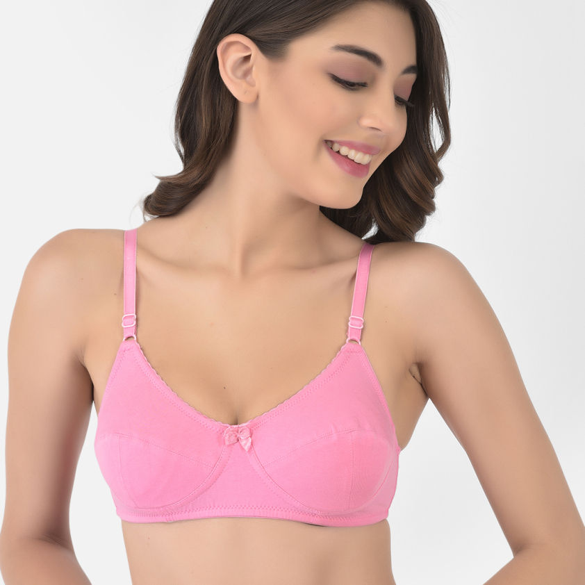 SOFTLINE BUTTERFLY 1054 D CUP CUT SEW CONSTRUCTION WOMEN'S BRA ASSORTED COLOUR PACK OF 1