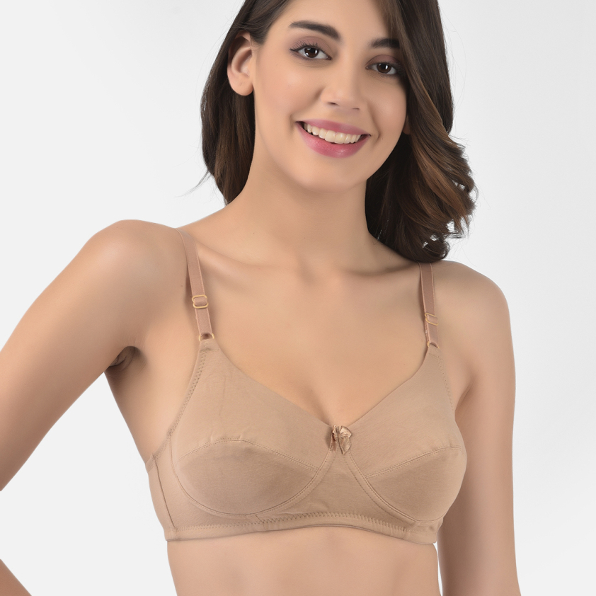 SOFTLINE BUTTERFLY 1055 SEAMLESS SUPPORT D CUP FULL COVERAGE WOMEN'S BRA ASSORTED COLOUR PACK OF 1