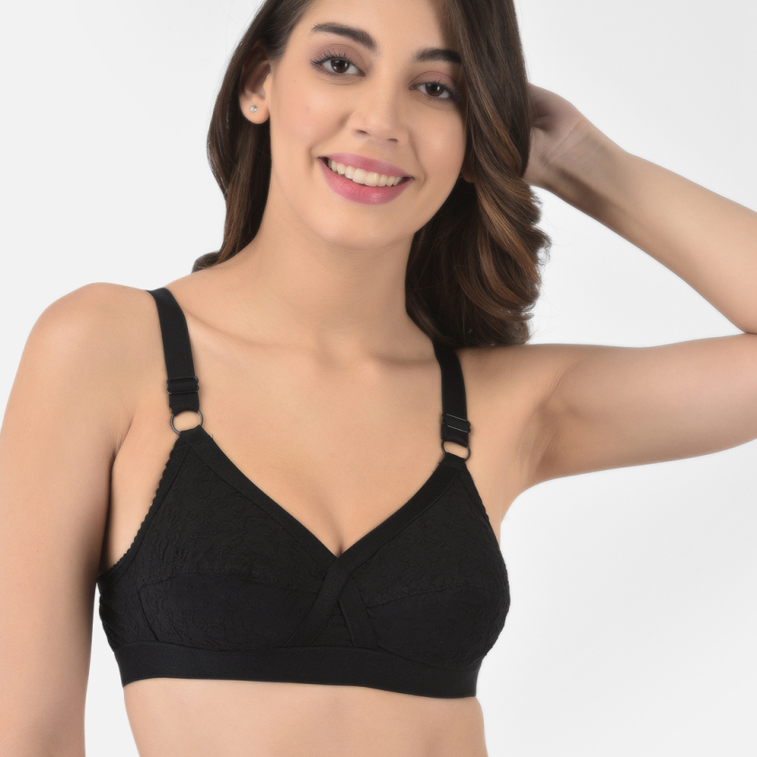 SOFTLINE BUTTERFLY 1060 SHIFLEY COTTON WOMEN'S C CUP BRA ASSORTED COLOUR PACK OF 1