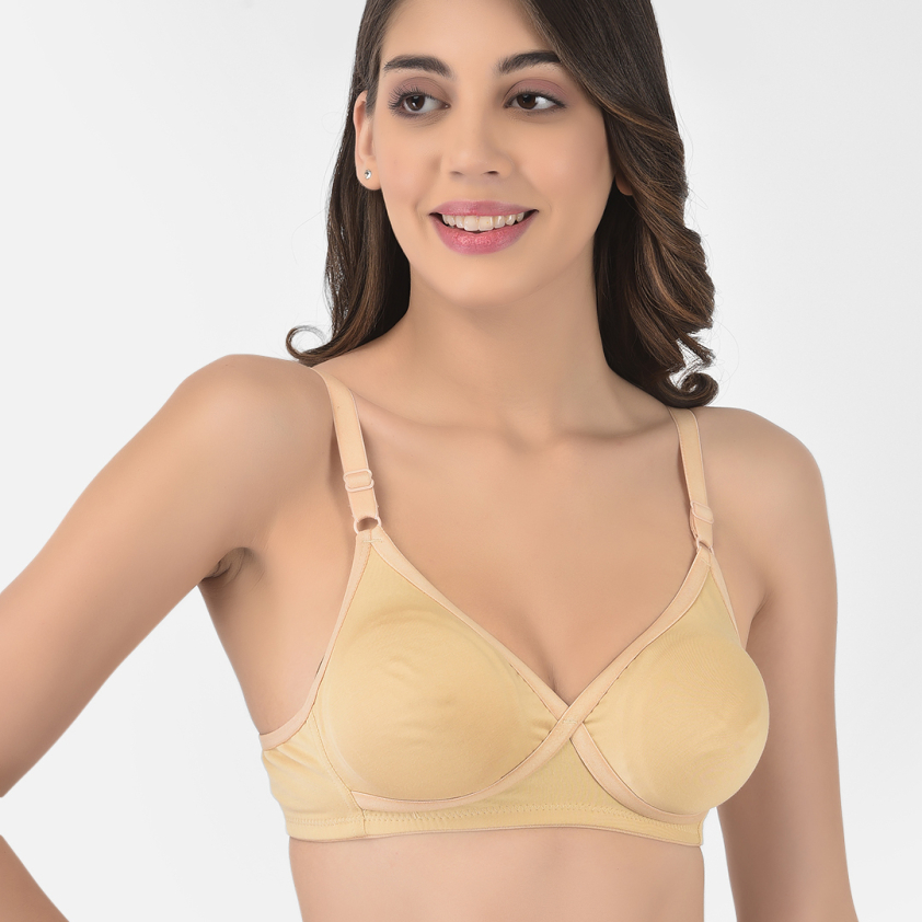 SOFTLINE BUTTERFLY 2052 D CUP SEAMLESS CROSSOVER DESIGN WOMEN'S BRA WITH ADJUSTABLE STRAPS ASSORTED COLOUR PACK OF 1