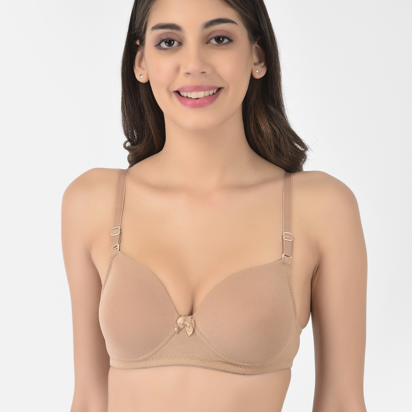 SOFTLINE BUTTERFLY 2058 D CUP FULL COVERAGE WOMEN'S BRA ASSORTED COLOUR PACK OF 1