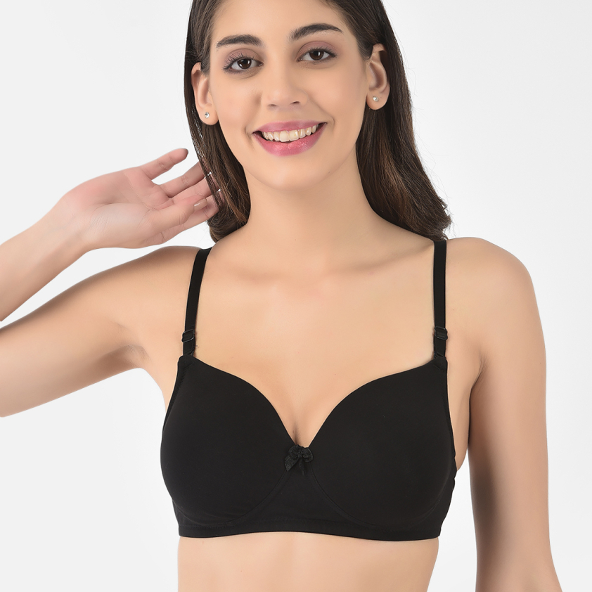 SOFTLINE BUTTERFLY 2058 B CUP FULL COVERAGE WOMEN'S BRA ASSORTED COLOUR PACK OF 1