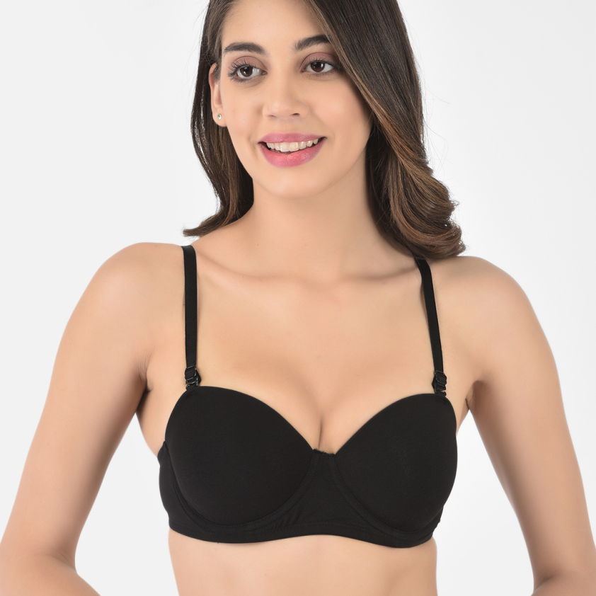 SOFTLINE BUTTERFLY 2060 DEMICUP PADDED B CUP BRA ASSORTED COLOUR PACK OF 1