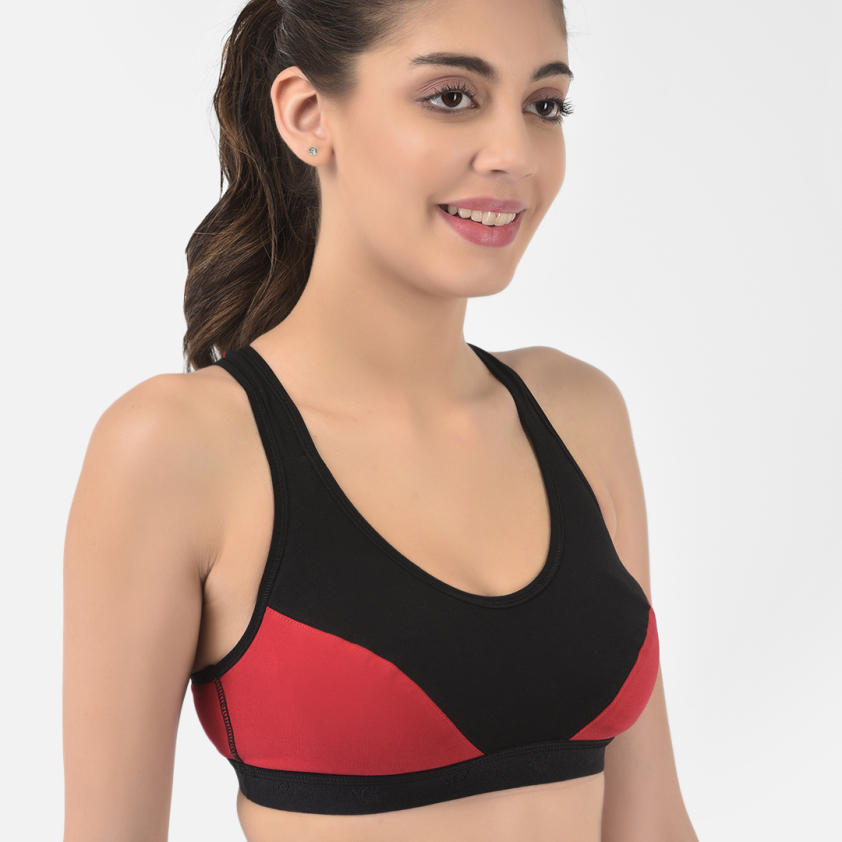 SOFTLINE BUTTERFLY 1062 RACERBACK SPORTS WOMEN'S BRA ASSORTED COLOUR PACK OF 1