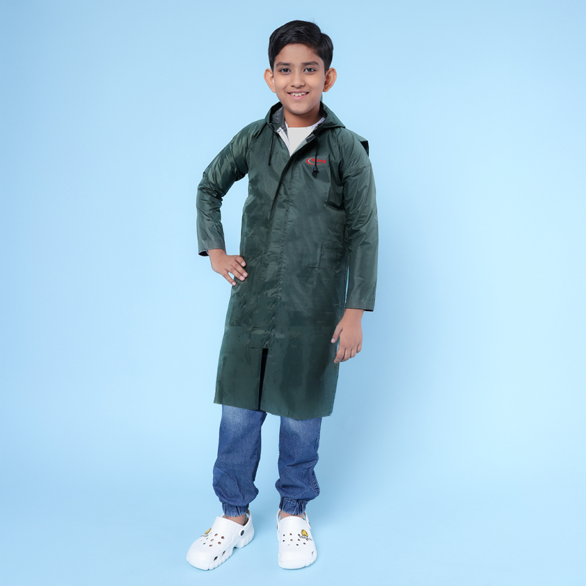 RUPA RAINSUIT KC01 KID'S PLAIN COAT WITH BAG SPACE ASSORTED COLOUR PACK OF 1