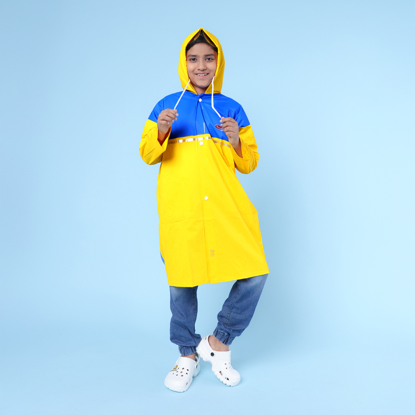 RUPA RAINSUIT KC03 KID'S AQUA COAT WITH BAG SPACE ASSORTED COLOUR PACK OF 1