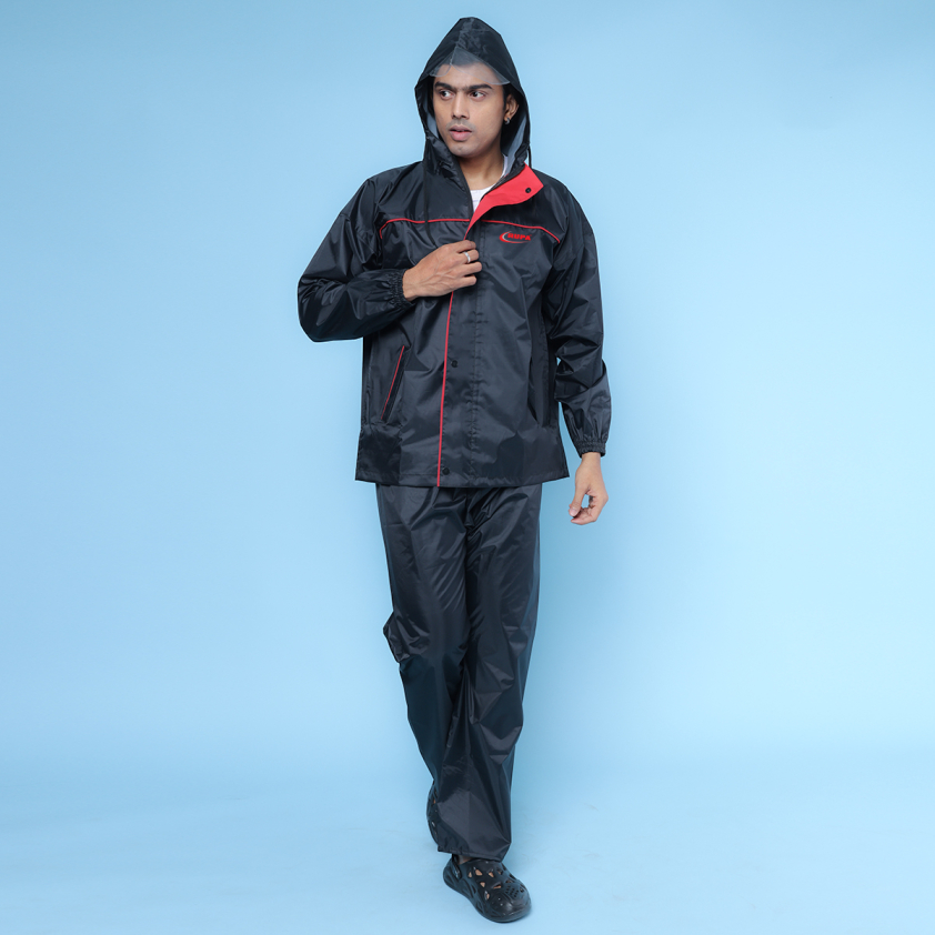 RUPA RAINSUIT MS02 MEN'S TAPING SUIT WITH BAG SPACE ASSORTED COLOUR PACK OF 1