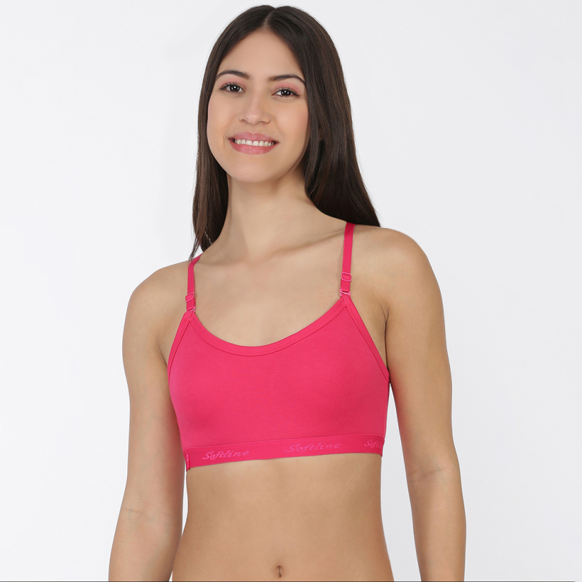 SOFTLINE RUN NON PADDED WOMEN'S BRA ASSORETD COLOUR PACK OF 1
