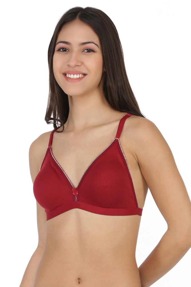 SOFTLINE SHINE NON PADDED WOMEN'S BRA ASSORETD COLOUR PACK OF 1