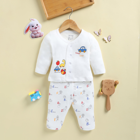 PEEKABOO 2218 UNISEX BABA SUIT FRONT OPEN OFF WHITE PACK OF 1