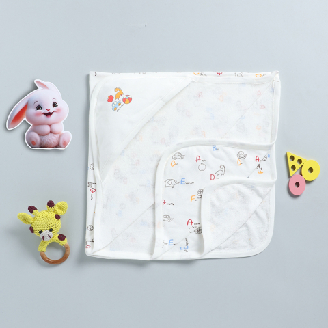 PEEKABOO 2228 UNISEX HOODED TERRY TOWEL OFF WHITE PACK OF 1