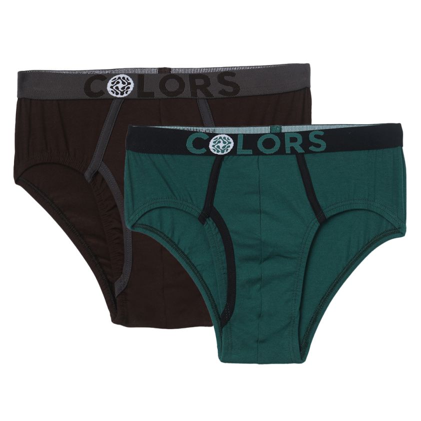 Colors 118  Front Open Mini Brief for Junior - Pack Of 2