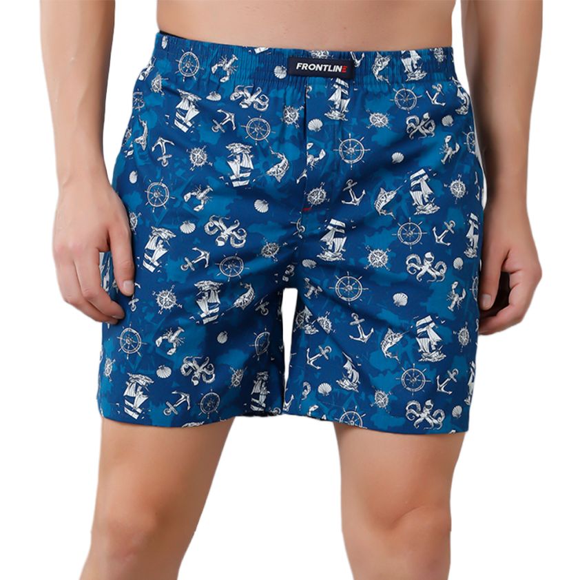 FRONTLINE BOXER PRINTED SHORTS ASSORTED PRINT PACK OF 1