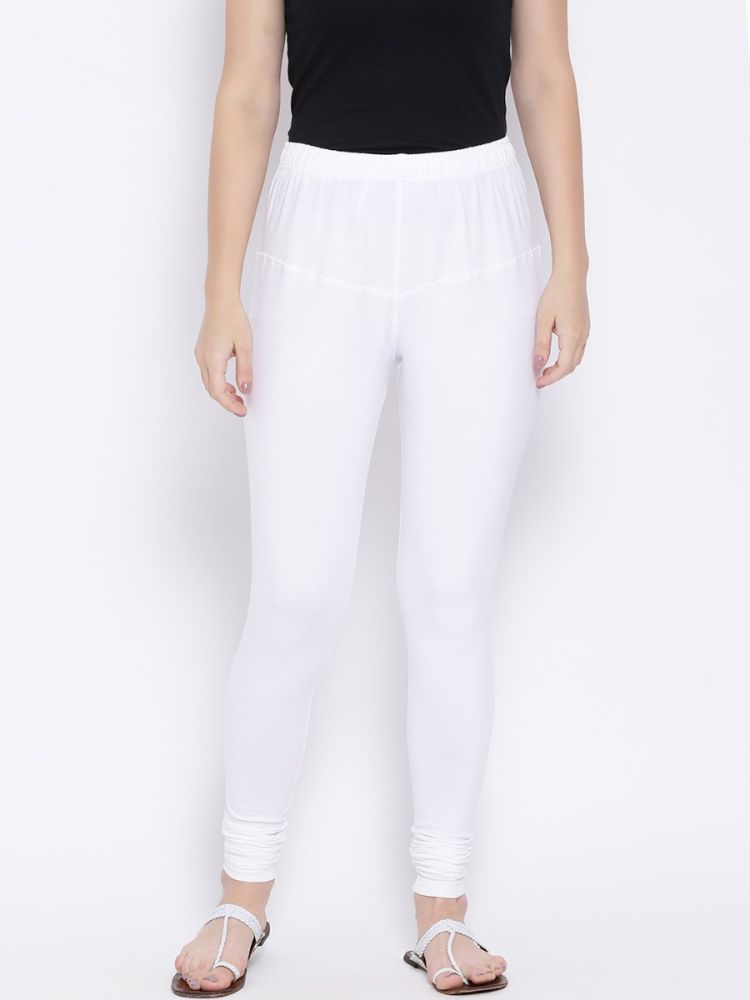 Buy Groversons Paris Beauty White Cotton Leggings For Women - White Online-nextbuild.com.vn