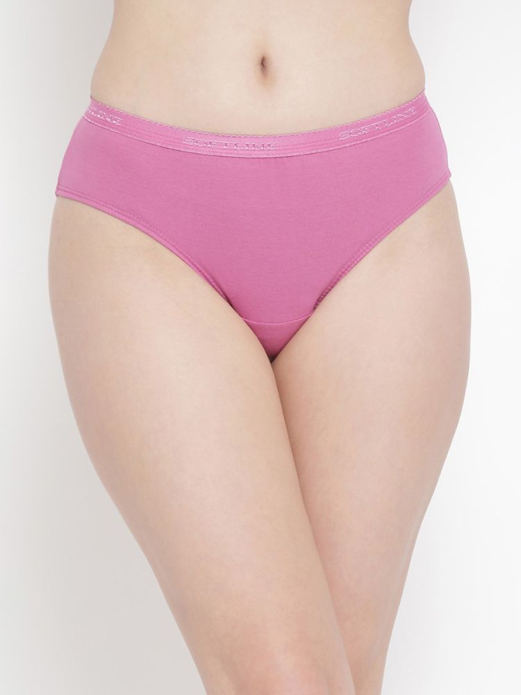 Plain Mid Rise Dark Colours Panty (Pack of 2) 