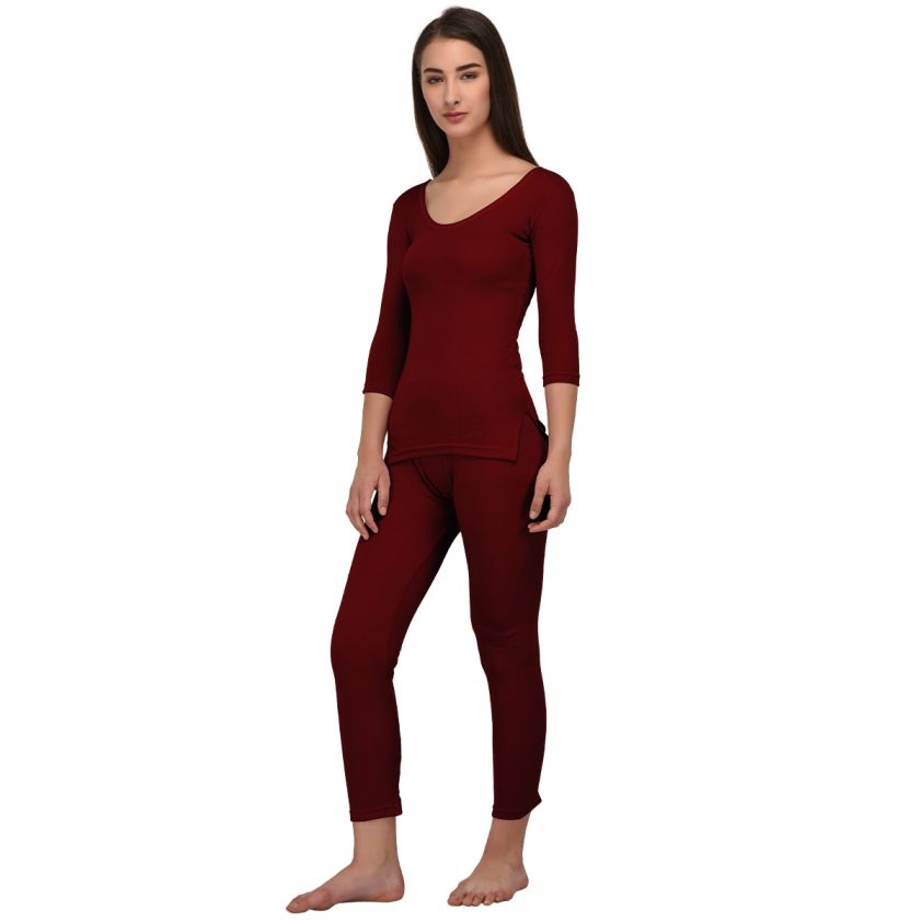 TORRIDO 8002 ROUND NECK 3/4 SLEEVE WOMEN THERMAL SET ASSORTED COLOUR PACK OF 1