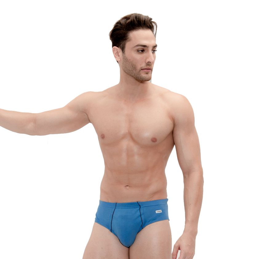 FRONTLINE XING BRIEF (INNER ELASTIC) ASSORTED COLOUR PACK OF 1