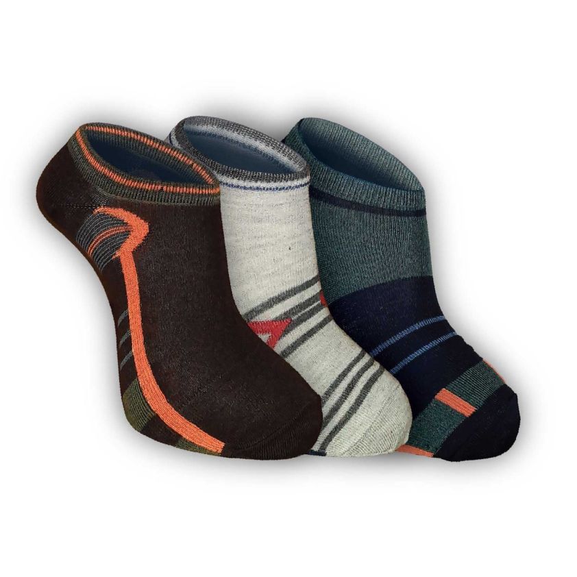 RUPA DUSTER LOW ANKLE SOCKS ASSORTED COLOUR PACK OF 3
