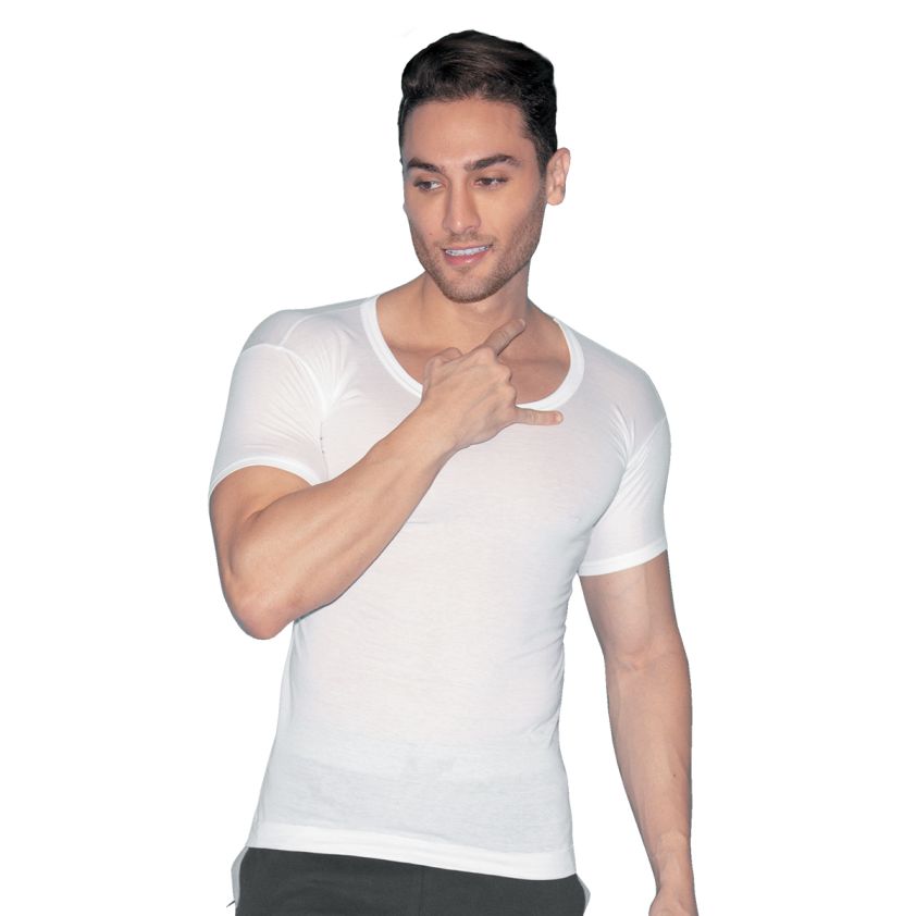 FRONTLINE AIR ROUND NECK SLEEVE VEST WHITE PACK OF 1